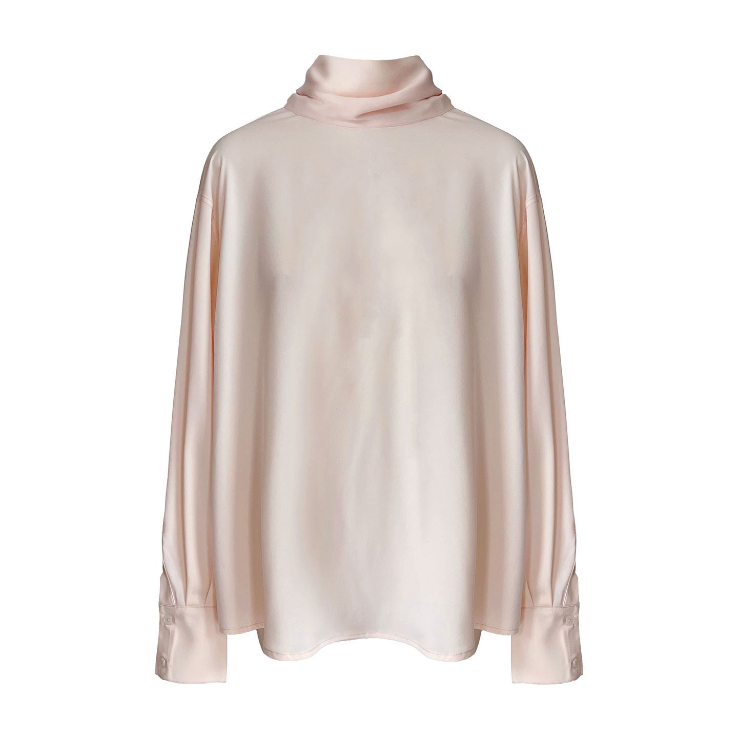 French light ripe satin streamer shirt women's early spring new high-end temperament shirt