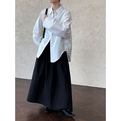 Korean high-end temperament shirt women's autumn new lazy wind stacked shirt jacket