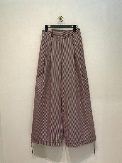 Spring and summer retro slack straight loose drawstring casual pants