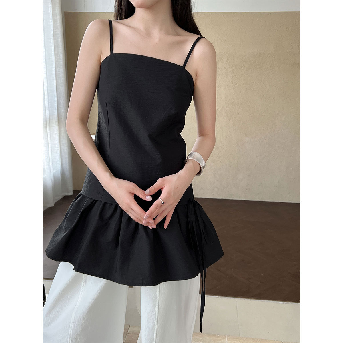 Korean versatile lace suspender vest skirt women's summer new slim-fitting and thin inner bottoming shirt