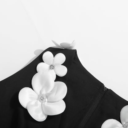 3D Floral Mini Dress