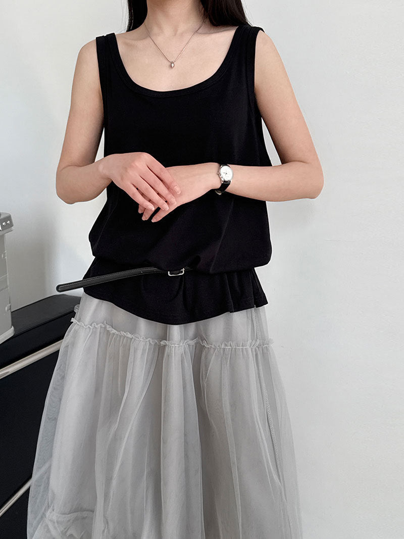 Suspender vest outer wear inner bottoming shirt women's summer new versatile sleeveless T-shirt vest top