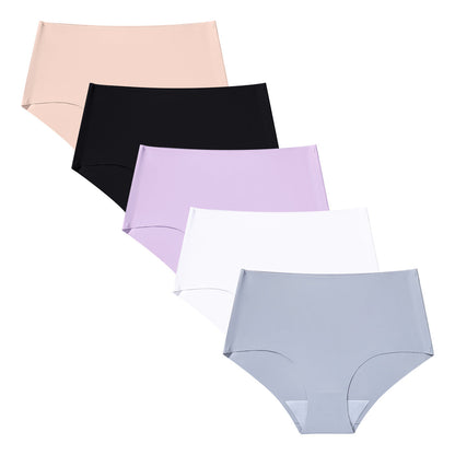 High waist seamless briefs yoga sports comfortable women's underwear women's breathable ice silk underwear