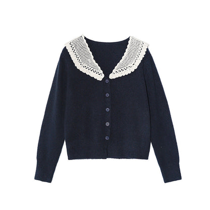 Academy style sweet age-reducing temperament soft waxy sweater cardigan