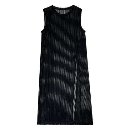 Korean style design cutout slit tank dress - women's spring/summer new arrival - versatile outerwear cover-up