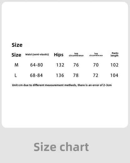 American lazy striped casual pants women's summer new loose straight-leg pants drape wide-leg pants