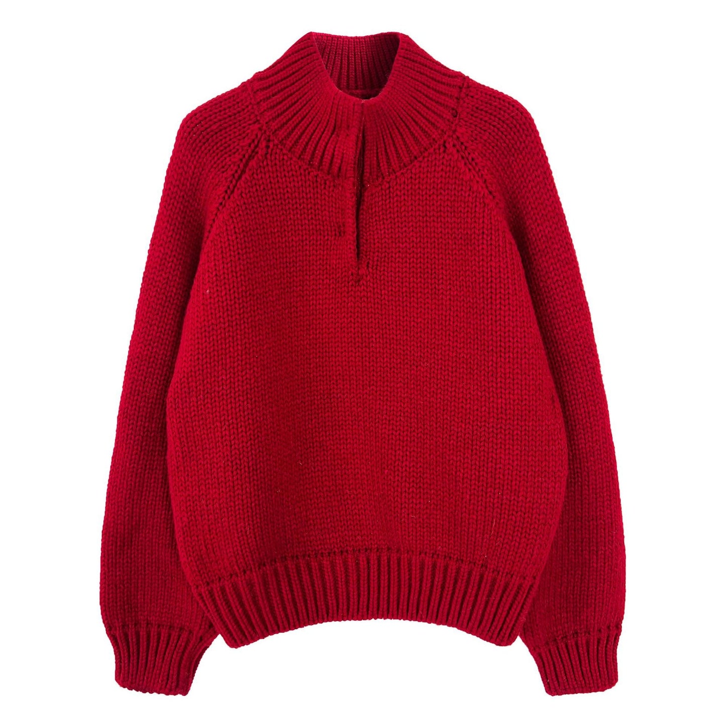 Korean semi-turtleneck pullover knitted sweater women's new winter lazy style versatile with a thick sweater underneath