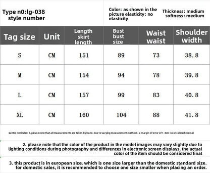 V-neck waist ruffle temperament dress