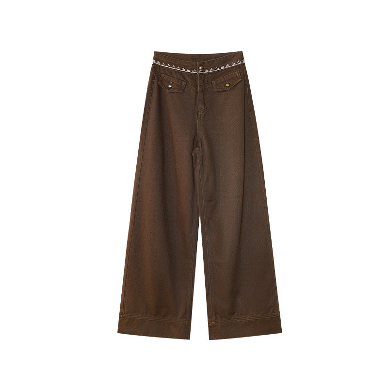 Cotton skin-friendly and thin straight jeans