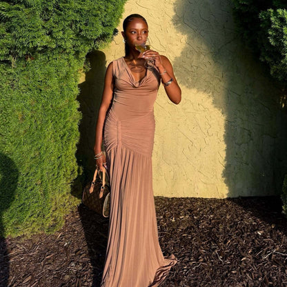 Slim fit INS style dress