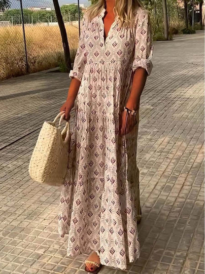 New large size dress summer casual spring summer long dress skirt know how many summers