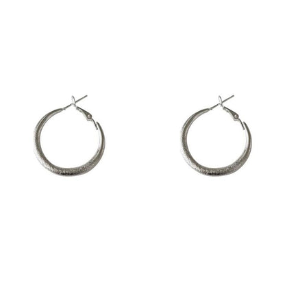 Light luxury niche design high-end earrings, circle earrings.