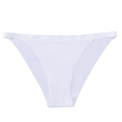Traceless Women's Low Waist Sexy Panties Women's Abstinence Thin Invisible Strap Bikini Ice Silk Panties