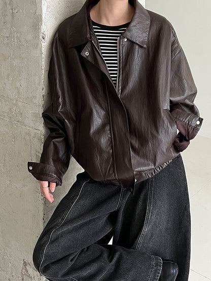 American retro trendy motorcycle jacket