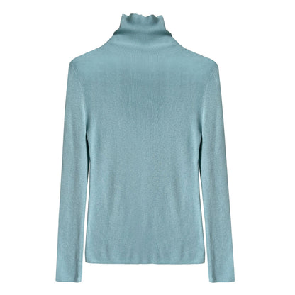 Simple knitted sweater women's new turtleneck wool bottoming shirt in autumn and winter