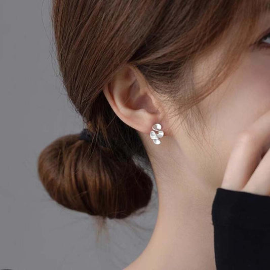 Dumb gold stud earrings light luxury high sense atmosphere new popular earrings design niche unique earrings women