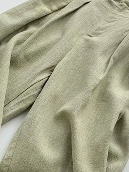 Summer new small loose straight pants