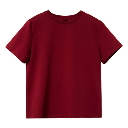 Letter embroidery simple short-sleeved T-shirt women's spring and summer new inner pullover bottoming shirt front shoulder top
