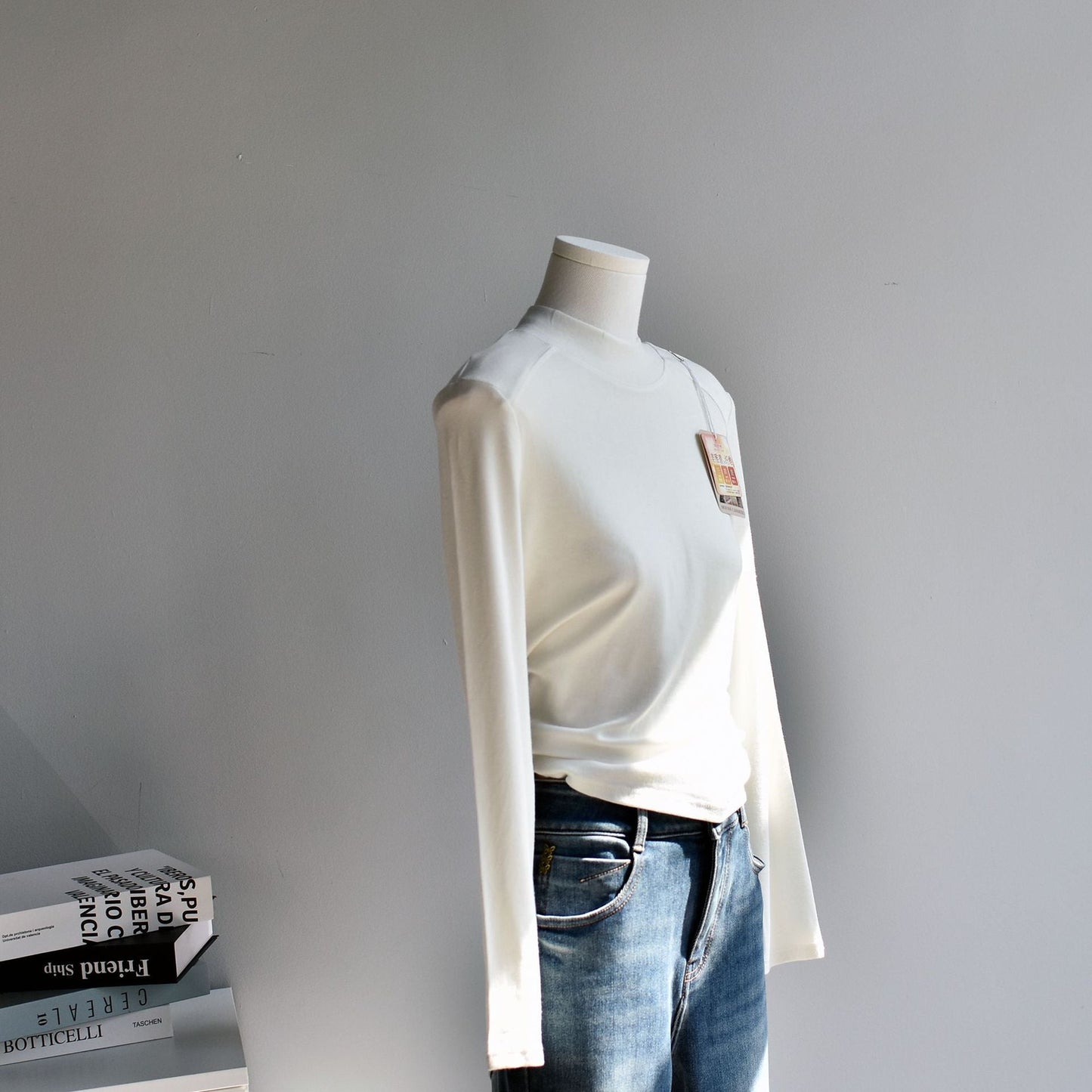 French Mid-Turtleneck Long Sleeve Knit Sweater