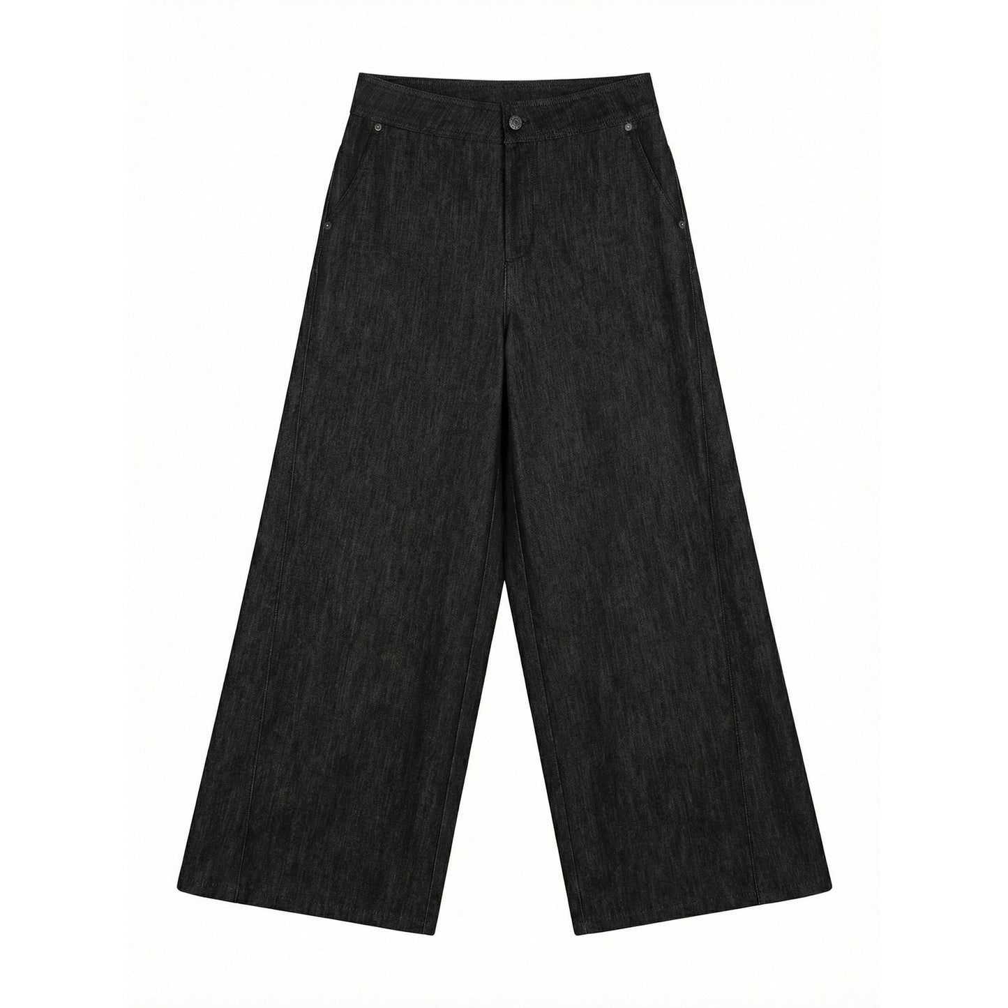 Vintage Washed Twill Wide Leg Jeans