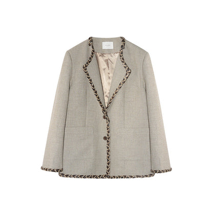 Simple ins cold wind commuter blazer