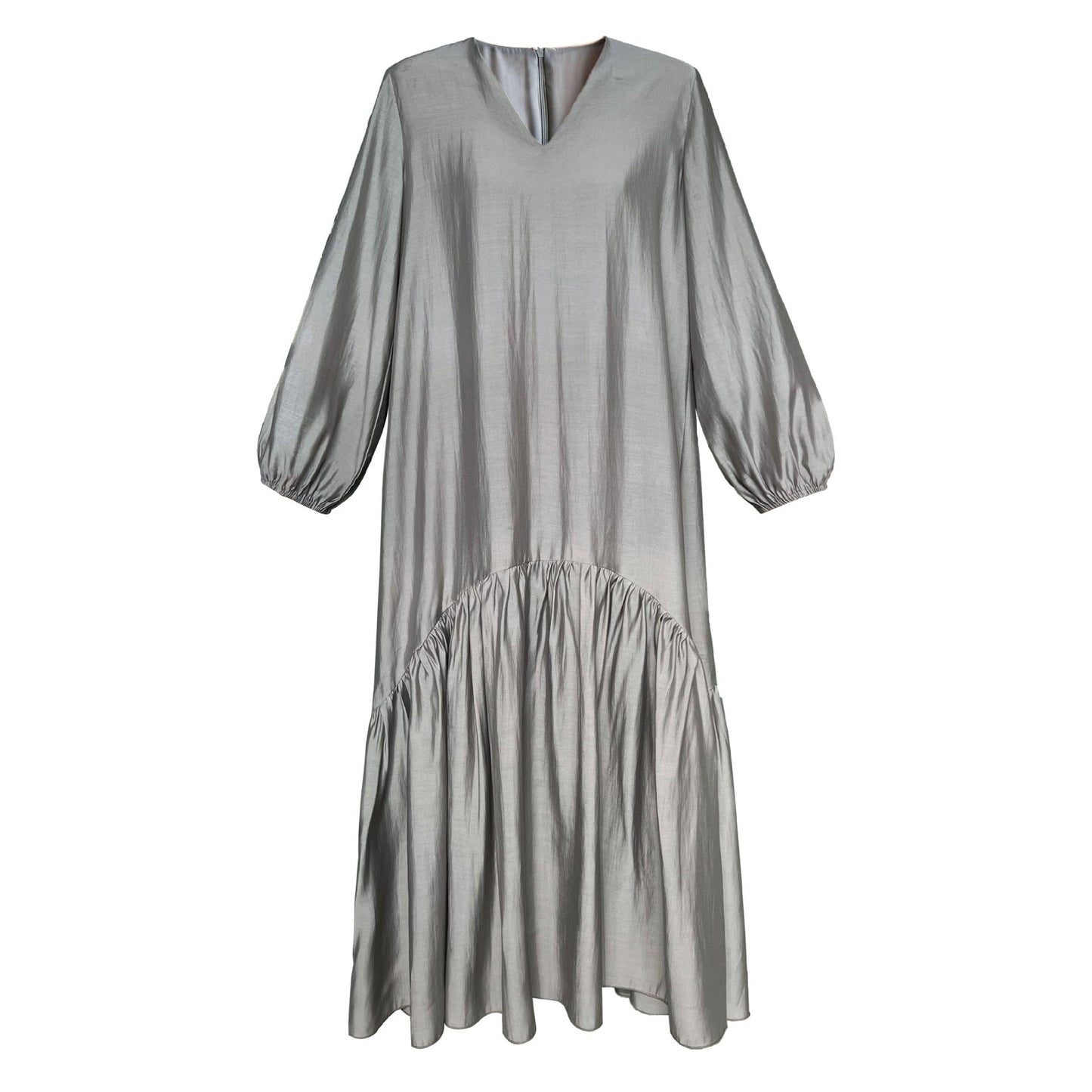 Tencel fabric~ French design fishtail dress autumn new loose and gentle long skirt