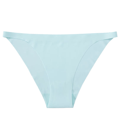 Traceless Women's Low Waist Sexy Panties Women's Abstinence Thin Invisible Strap Bikini Ice Silk Panties