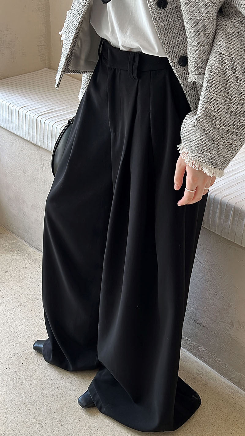 New drape trouser legs casual floor pants
