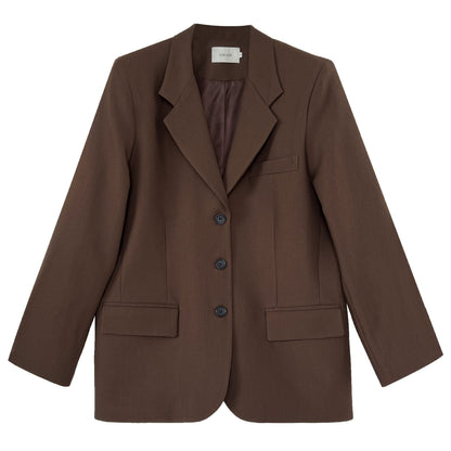 Korean version of casual long-sleeved blazer women's autumn new ins high-end retro coat