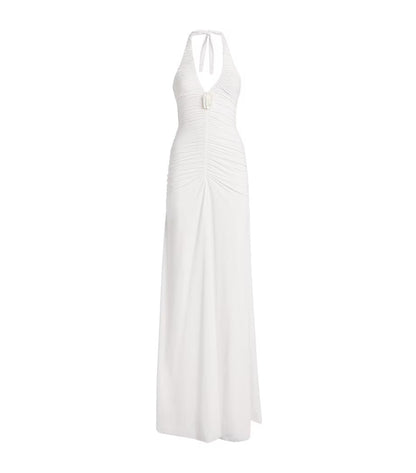 Stylish sexy pleated V-neck babes slim-fit lace-up dress