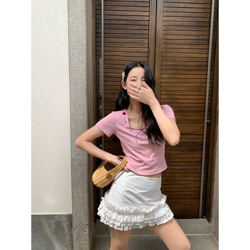 Skinny high-waisted sweet and spicy skirt