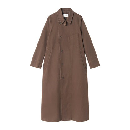 Spring washing water light and old pure cotton minimalist silhouette small quantity trench coat