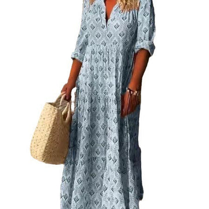 New large size dress summer casual spring summer long dress skirt know how many summers