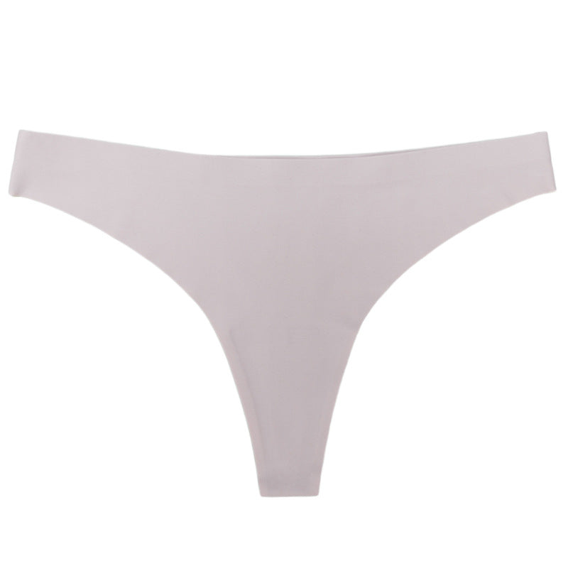 Sexy thin low-rise underwear women's pure cotton crotch bacteriostatic non-marking ice silk sports waist yoga briefs