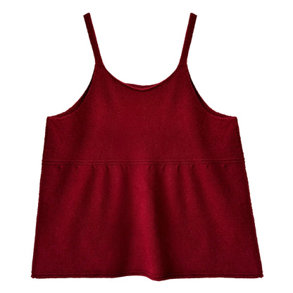 Korean U-neck temperament knitted suspender vest women's autumn new lazy wind sleeveless top