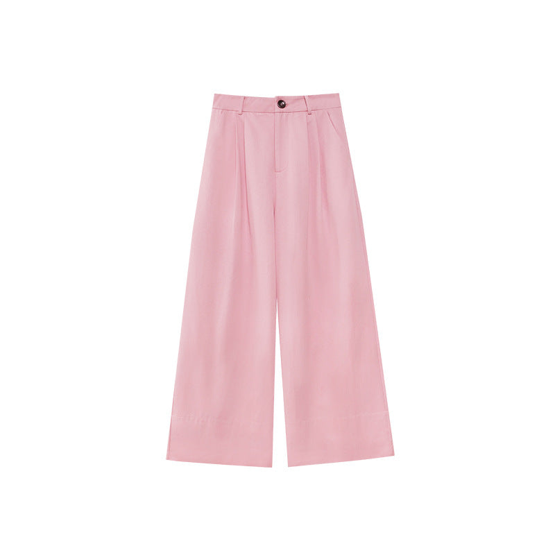 High Waist Pleated Wide Leg Pants