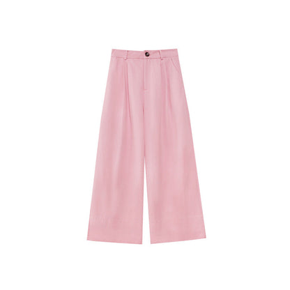 High Waist Pleated Wide Leg Pants