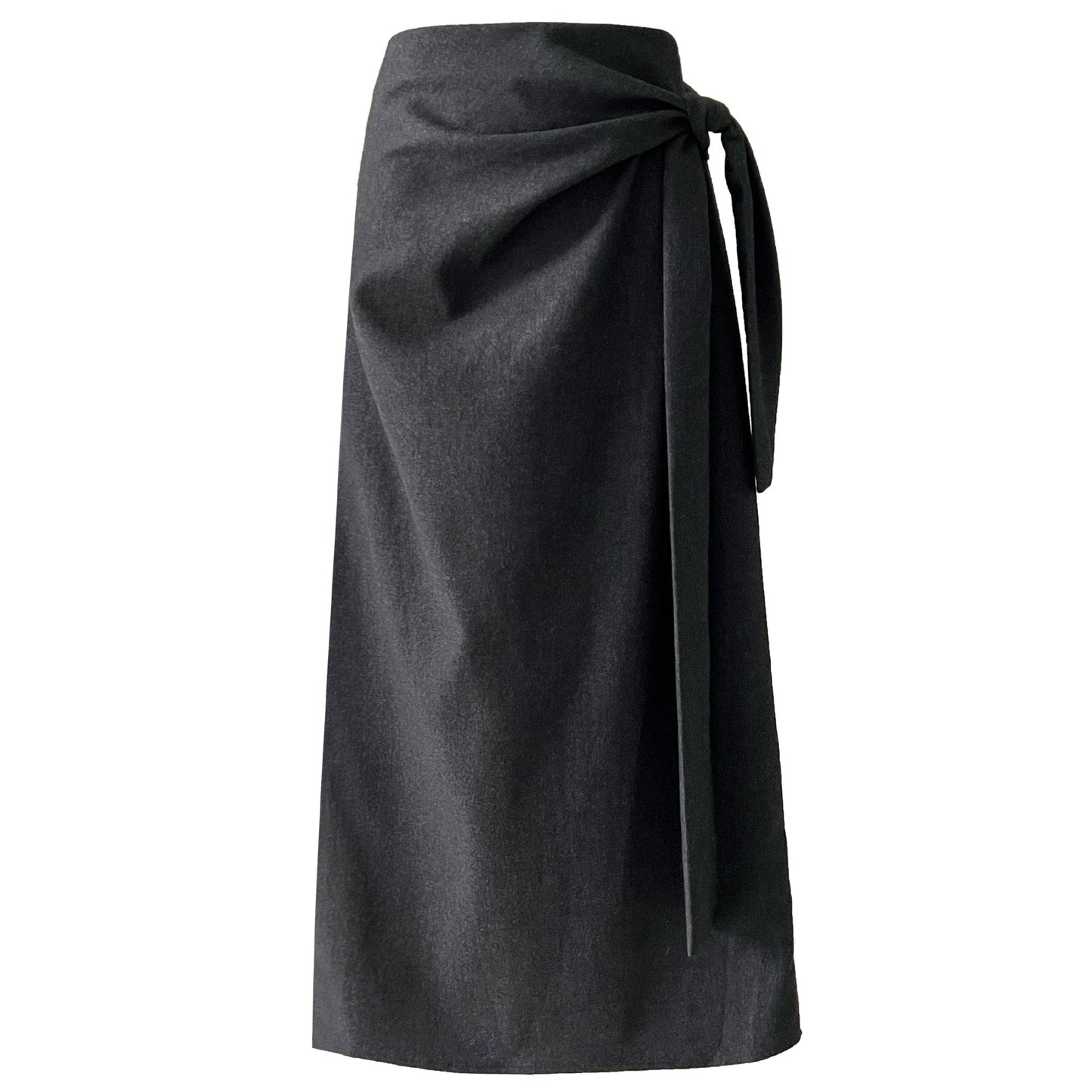 Temperament pleated high waist straps straight skirt women's autumn new velvet personalized design long skirt 1726
