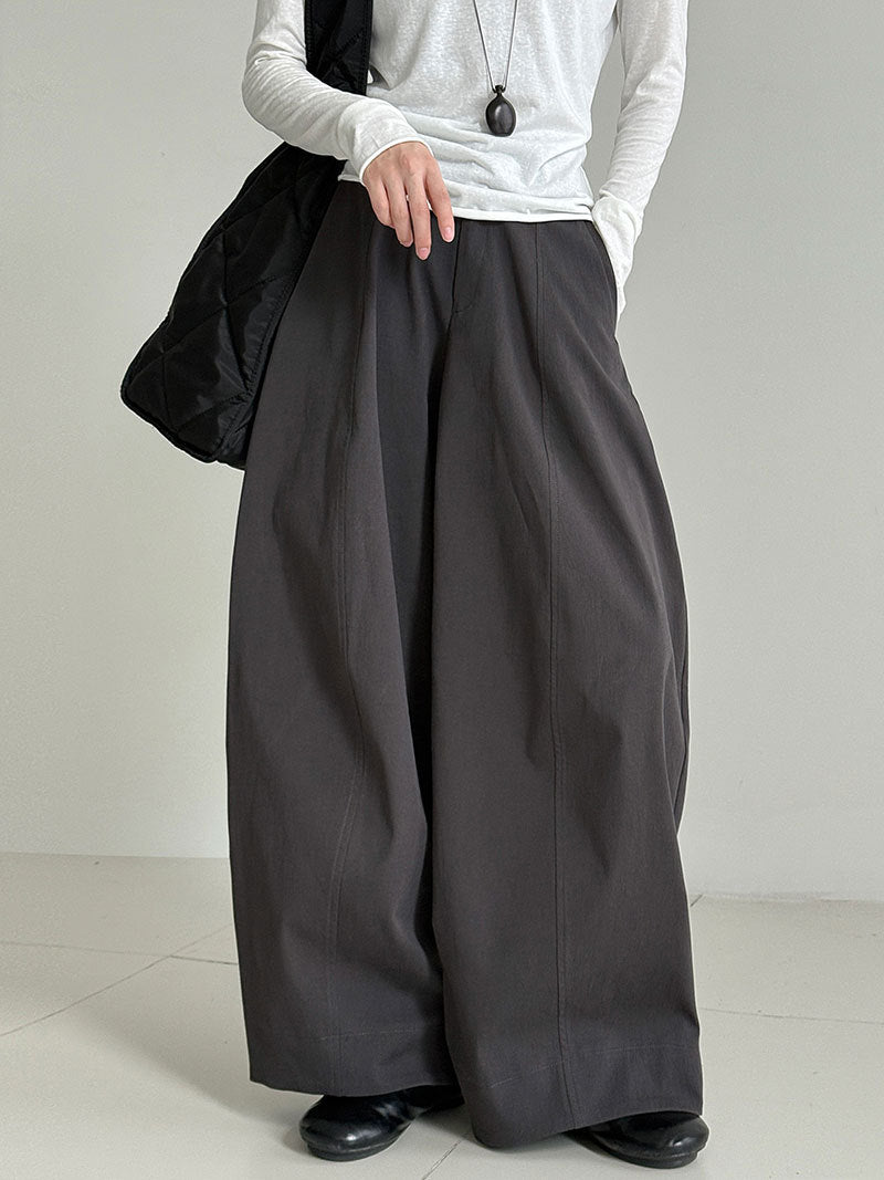 American retro three-dimensional cutting tooling wide-leg pants spring new straight pants broken-sewn sickle pants