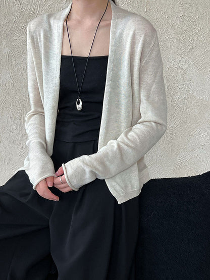 Lazy style casual loose knitted cardigan women's autumn new outerwear soft and glutinous comfort jacket