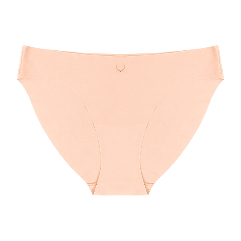 Traceless fitness underwear women's low-rise ice silk briefs pure cotton crotch breathable quick-drying sports underwear women