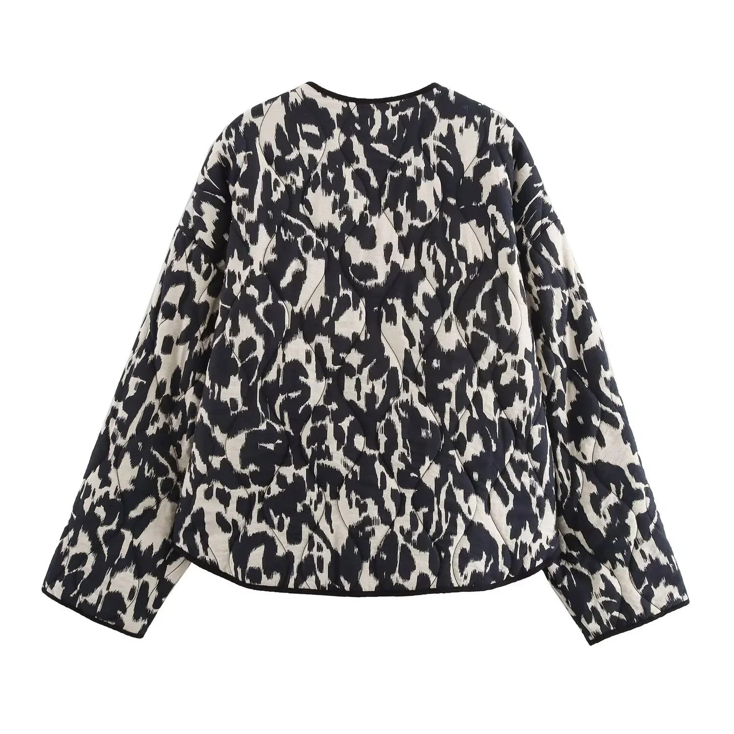 Women's Snake Print Button Jacket