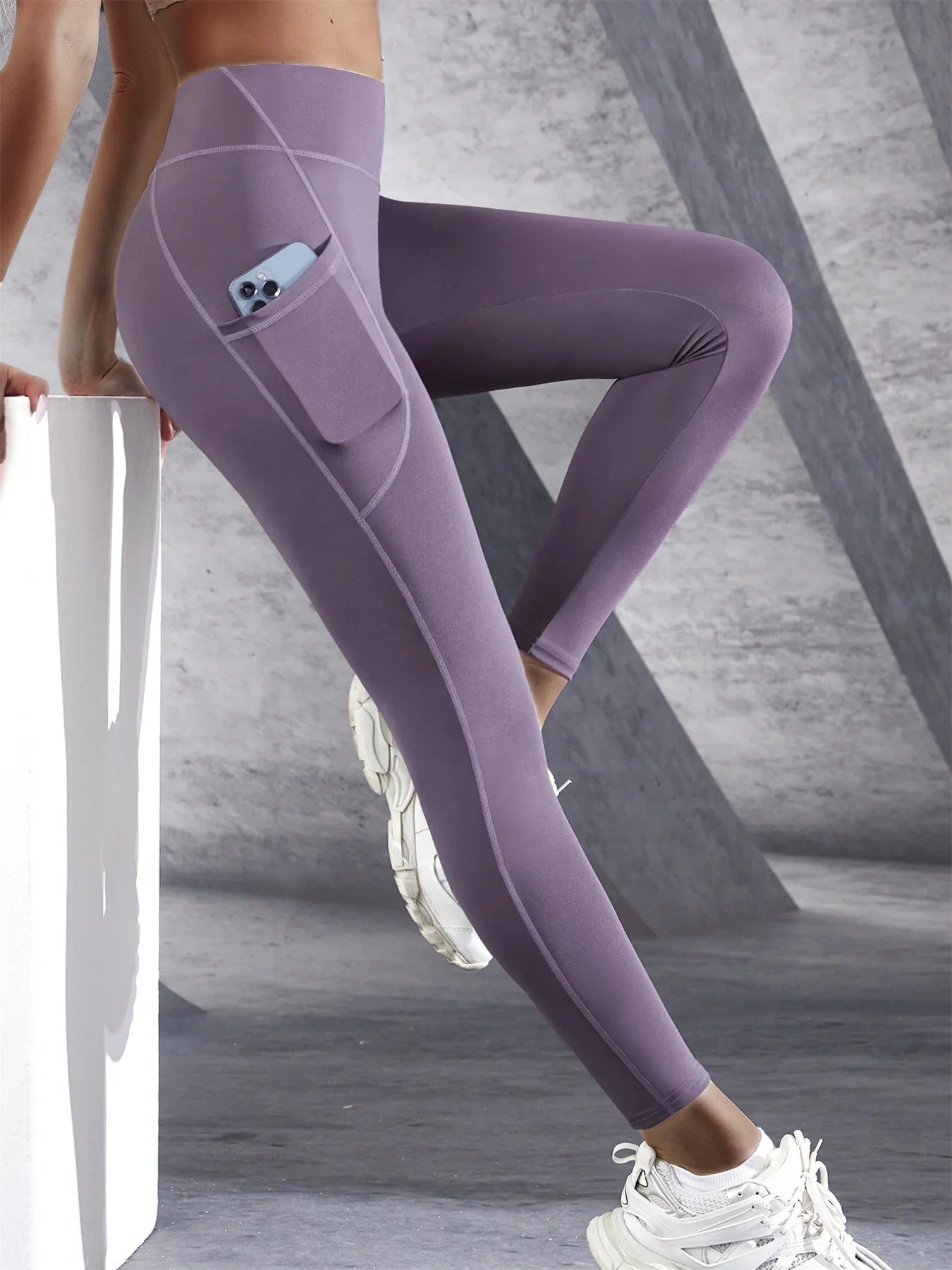 Women's High-Waist Yoga Leggings with Pockets