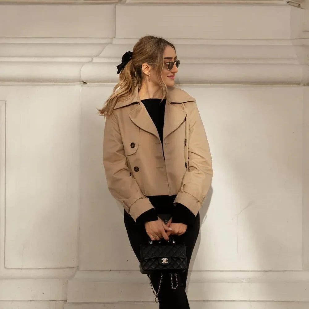 Women's Cropped Trench Jacket