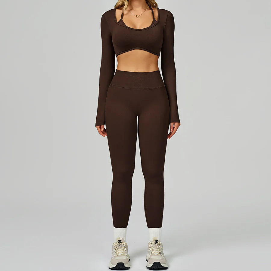 Women's 2-Piece Yoga Set - Sports Bra & Leggings Activewear