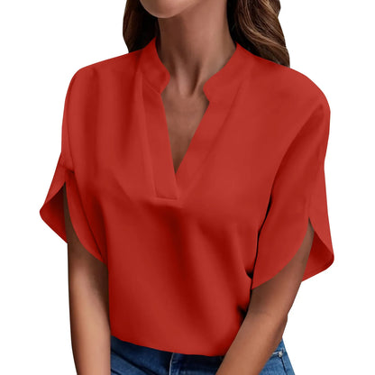 Women's V-Neck Chiffon Blouse