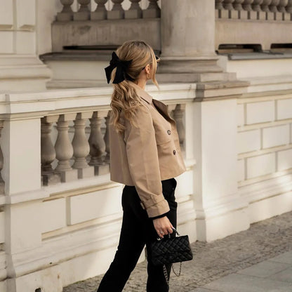 Women's Cropped Trench Jacket