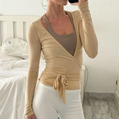 Cross Wrap Yoga Crop Top
