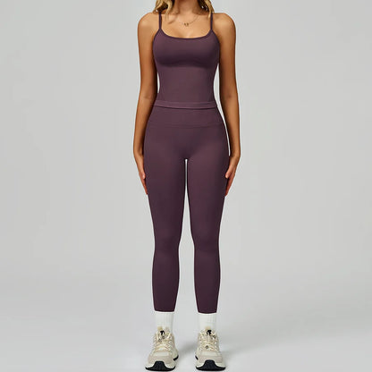 Women's 2-Piece Yoga Set - Sports Bra & Leggings Activewear