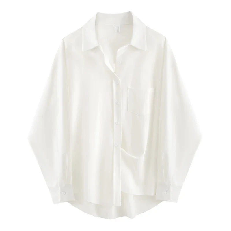 Minimalist Oversized Button-Up Shirt